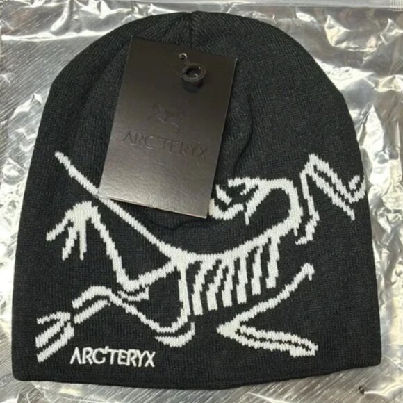 Arc'teryx Black Beanie Birdhead Toque New - Picture 3 of 6